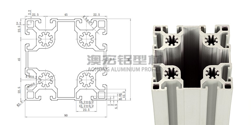 9090歐標工業(yè)鋁型材