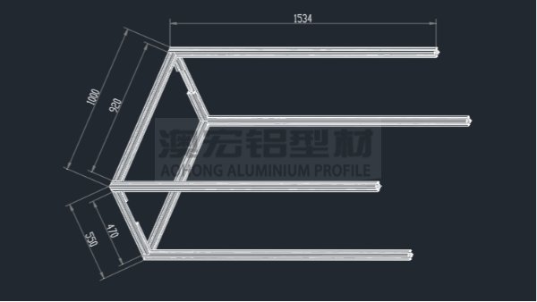 cad如何畫鋁型材機(jī)架